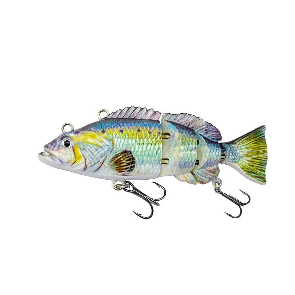 136MM/54.5g Electric Robot Fishing Lures USB Rechargeable Flashing LED Light Fishing Lures Swimbait