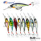 5pc 2.76in 0.36oz / 70mm 10.3g Floating Minnow Hard Lure, Bionic Internal Laser Artificial Bait for Freshwater & Saltwater Fishing