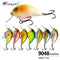 5pc 1.97in 0.34oz  50mm 9.5g Floating Crankbait Hard Lure, Plastic Bait for Bass & Topmouth Culter