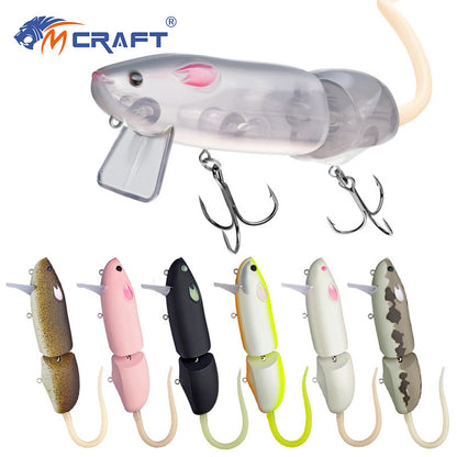 150mm/60g Floating Single-Joint Giant Rat Lure with Diving Lip