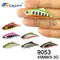 4pc 1.77in 0.19oz/45mm 5.3g Sinking VIB Fishing Lure, Long Cast Hard Bait for Bass, Culter and Predatory Fish