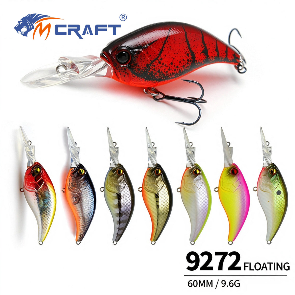4pc 2.36in 0.34oz  60mm 9.7g Saltwater Crankbait Hard Lure, Bionic Artificial Bait for Bass & Topmouth Culter Fishing