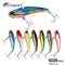 5pc 2.95in 0.99oz / 75mm 28g Sinking Metal VIB Jig Lure, Artificial Hard Bait for Sea Bass & Spanish Mackerel Saltwater Fishing