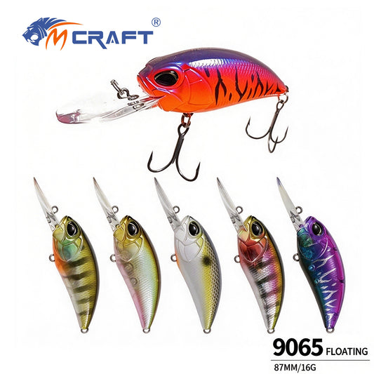 4pc 3.43in 0.56oz  87mm 16g Crankbait Hard Lure, Plastic Artificial Bait for Topmouth Culter & Bleak Freshwater & Saltwater Fishing