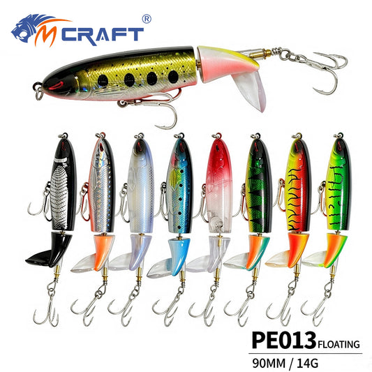 3pc 90mm/14g Topwater Whopper Plopper Lure