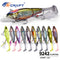 3pc 160mm/35g Floating Single-Joint Minnow Hard Bait with Soft Tail