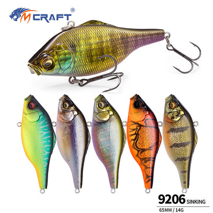 4pc 2.56in 0.49oz / 65mm 14g Long-Range Casting VIB Fishing Lure, Sinking Hard Bait for Walleye & Bass