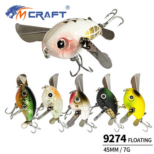 3pc 45mm/7g Micro Topwater Cicada Crawler Lure