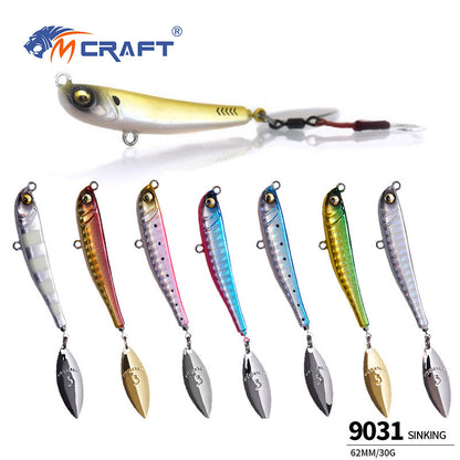 4pc 2.44in 1.06oz / 62mm 30g Long Casting Metal VIB Lure, Artificial Hard Bait for Topmouth Culter, Bass Freshwater Fishing