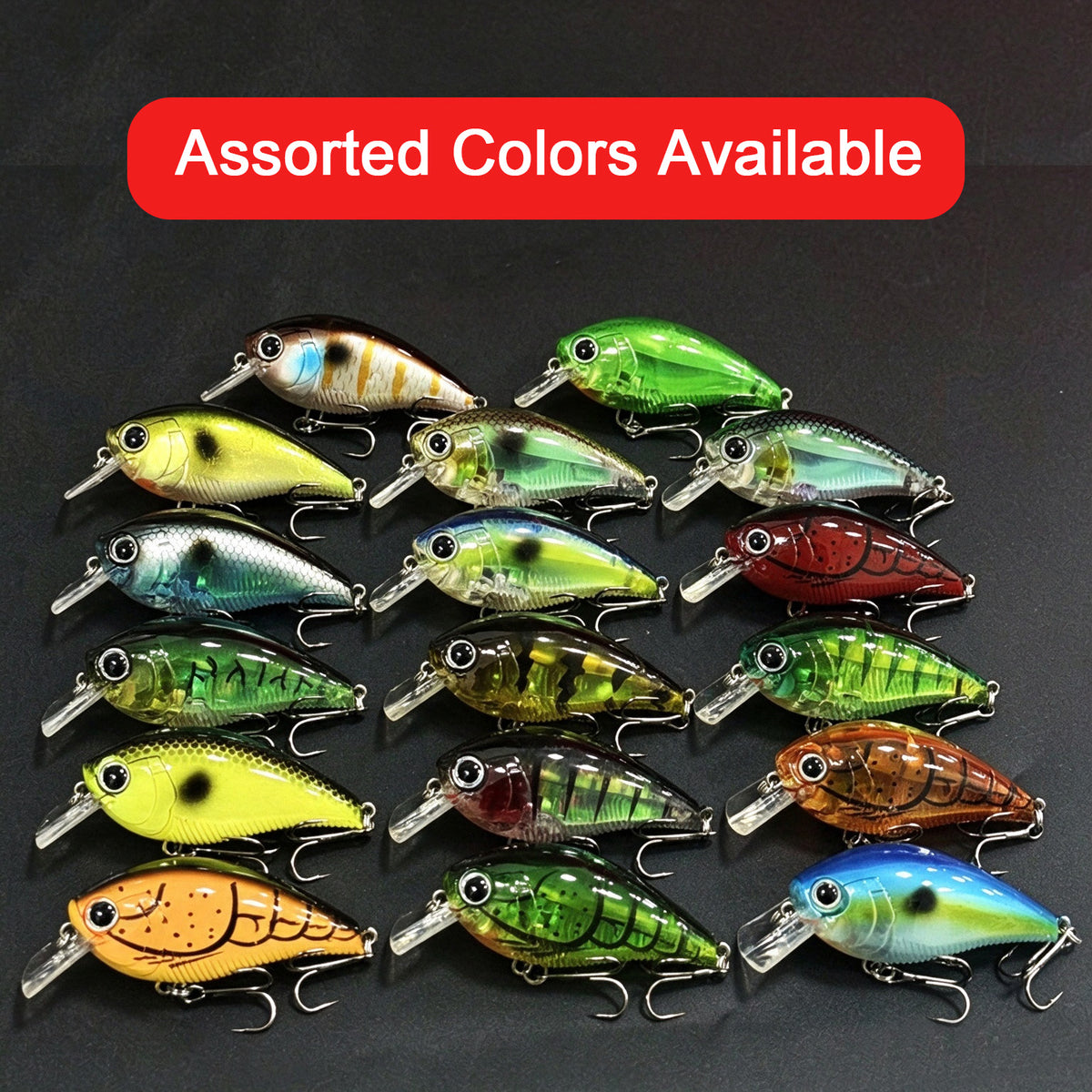 5pc 60mm/13.5g Crankbait Lure