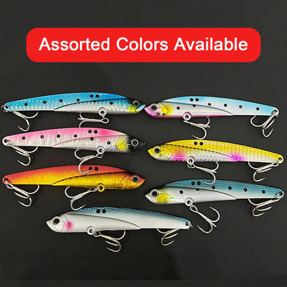 5pc 110mm / 45g VIB Pencil Fishing Lure, Sinking All Water Layers Hard Bait, Long Cast Artificial Bait for Freshwater Saltwater