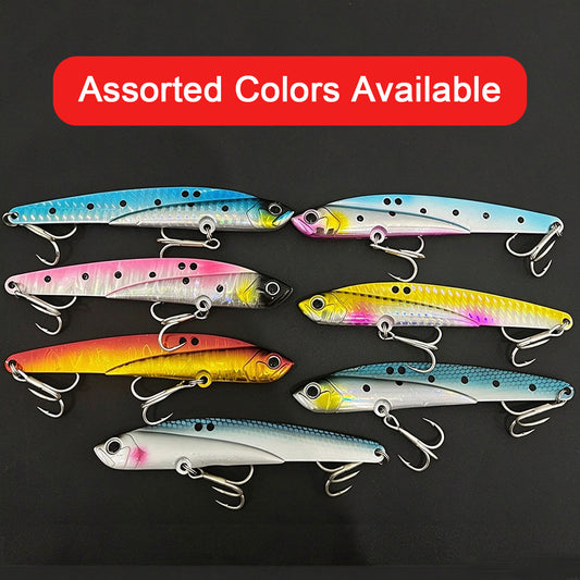 5pc 110mm / 45g VIB Pencil Fishing Lure, Sinking All Water Layers Hard Bait, Long Cast Artificial Bait for Freshwater Saltwater