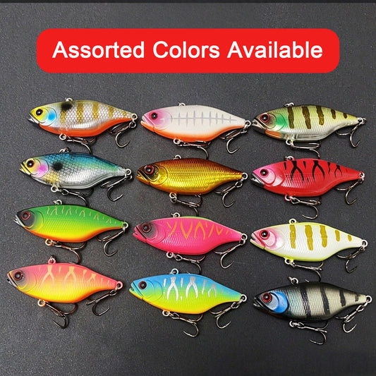 4pc 60mm/11.9g Sinking VIB Fishing Lure, Long Cast Hard Bait for Bass, Culter, Freshwater & Saltwater