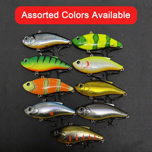 4pc 75mm /14.5g Sinking VIB Hard Fishing Lure, Vibrating Lipless Hard Bait for Culter, Largemouth Bass Freshwater Fishing