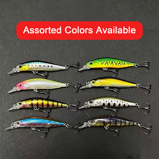 4pc 2.48in 0.18oz / 63mm 5g Suspending Minnow Hard Lure, Bionic Artificial Bait for Topmouth Culter & Bass Freshwater Saltwater Fishing