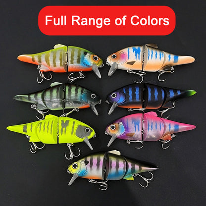 3pc 115mm/30g Floating Multi-Jointed Minnow Glide Bait