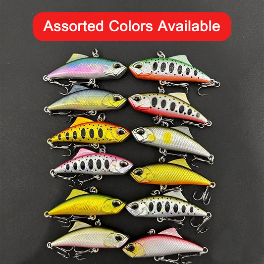 4pc 45mm 5.3g Sinking VIB Fishing Lure, Long Cast Hard Bait for Bass, Culter and Predatory Fish