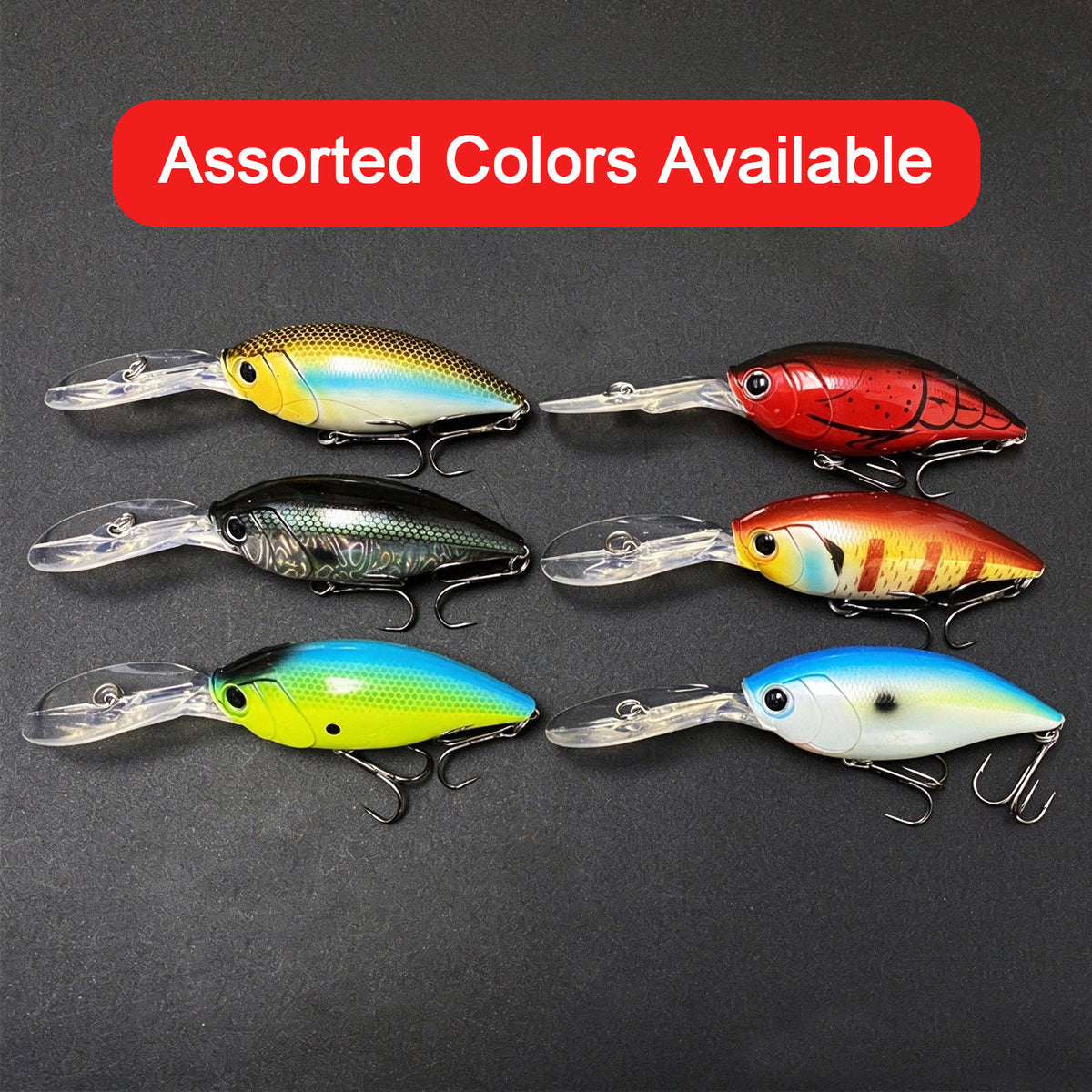 3pc 2.95in 0.80oz  75mm 22.5g Floating Crankbait Hard Lure, Freshwater & Saltwater Bionic Bait for Bass, Topmouth Culter & Mandarin Fish