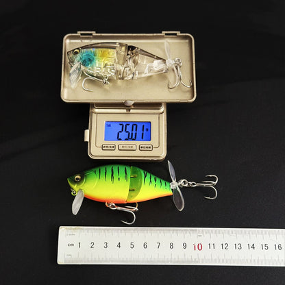 3pc 85mm/25g Topwater Minnow Prop Lure