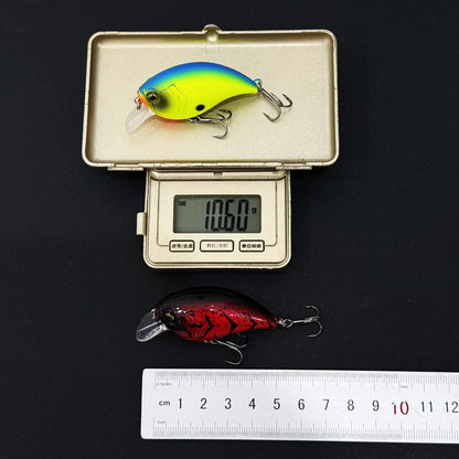 5pc 1.97in 0.37oz / 50mm 10.5g Rock Crankbait Saltwater Lure, Bionic Hard Bait for Sea Bass & Topmouth Culter