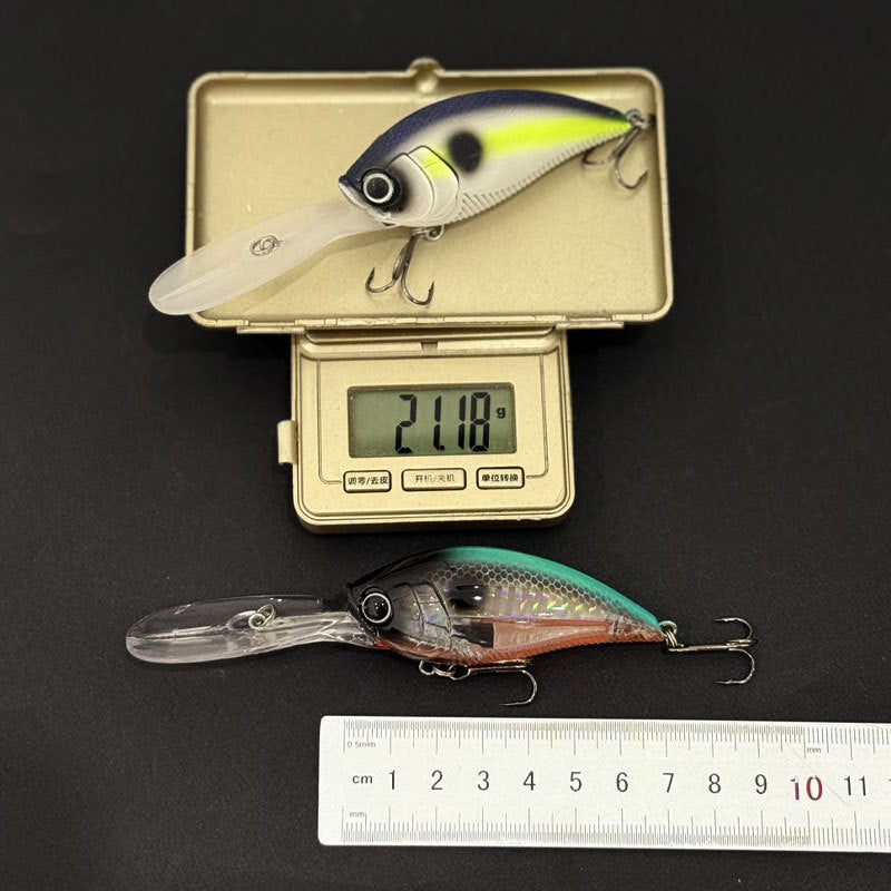 5pc 2.76in 0.74oz / 70mm 21g Floating Crankbait Hard Lure, Plastic Artificial Bionic Bait for Freshwater Fishing