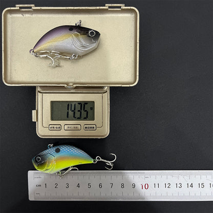 5pc 54mm/15g Sinking VIB Fishing Lure, Full Water Layer Hard Bait for Culter, Bass and Predatory Fish