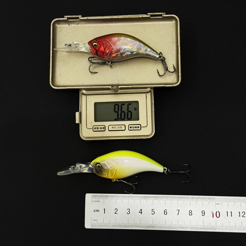 4pc 2.36in 0.34oz  60mm 9.7g Saltwater Crankbait Hard Lure, Bionic Artificial Bait for Bass & Topmouth Culter Fishing