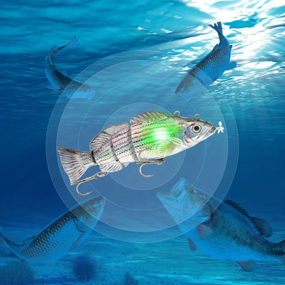 130mm/26g Multi Jointed Rechargeable Self-propelling Auto-swimming Robot Fish Lure Swim Baits