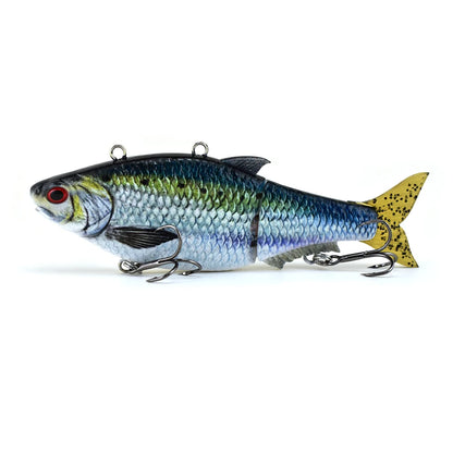 165mm/29.2g Automatic Swimming Bait Customized Fishing Lure Tail-driven Electronic Robot Bait with Anti-tangle Function & LED Light