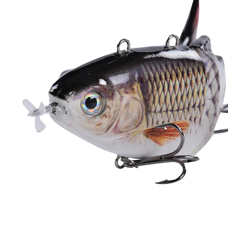 130mm/42g Multi 4 Segments Jointed Rechargeable Self-propelling Auto-swimming Robot Fish Lure Swim Baits