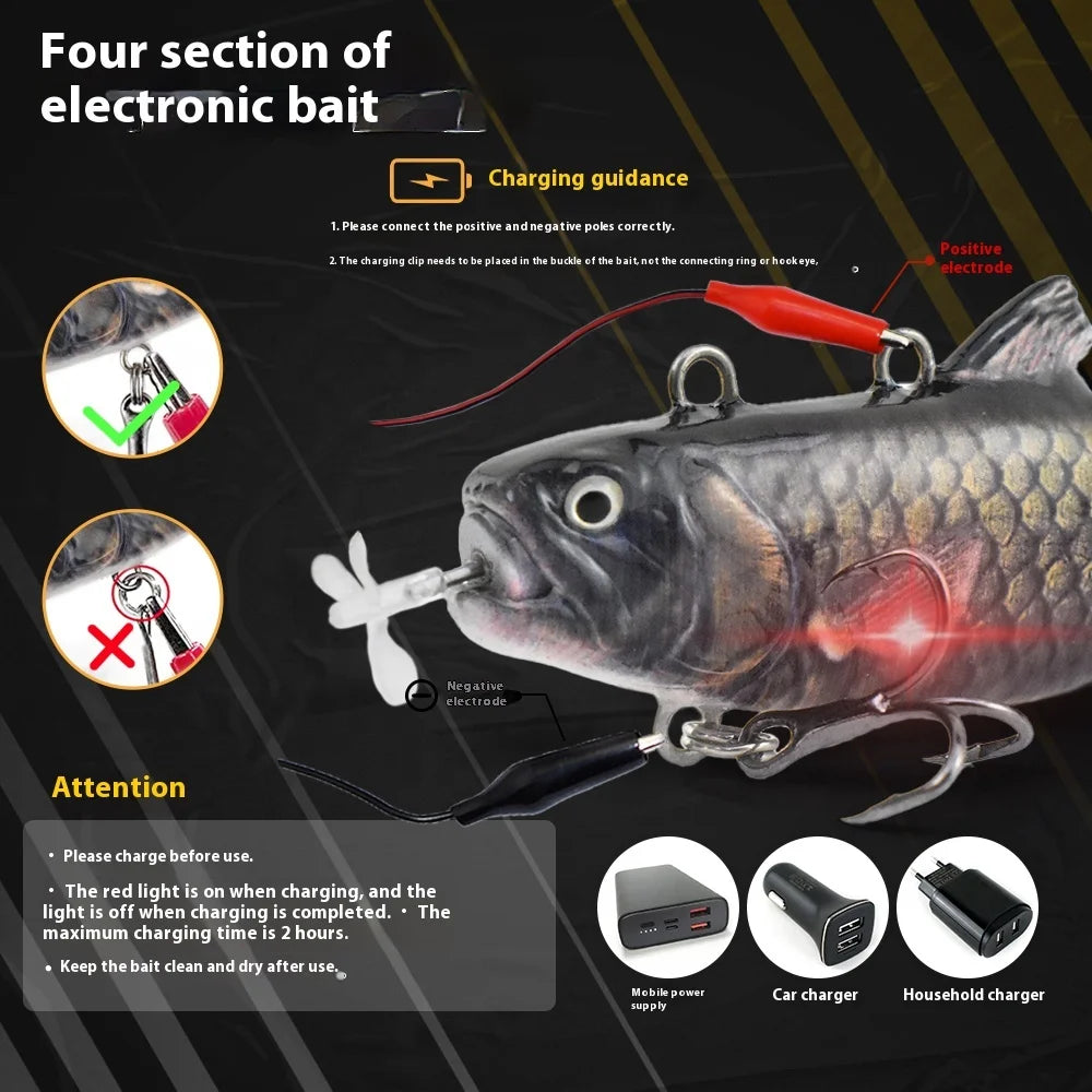 90mm/20g Robot Bait Electronic Fishing Lure Artificial Swimming Bait New Colors