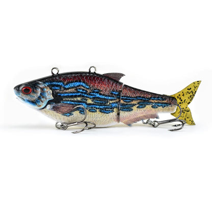 165mm/29.2g Automatic Swimming Bait Customized Fishing Lure Tail-driven Electronic Robot Bait with Anti-tangle Function & LED Light