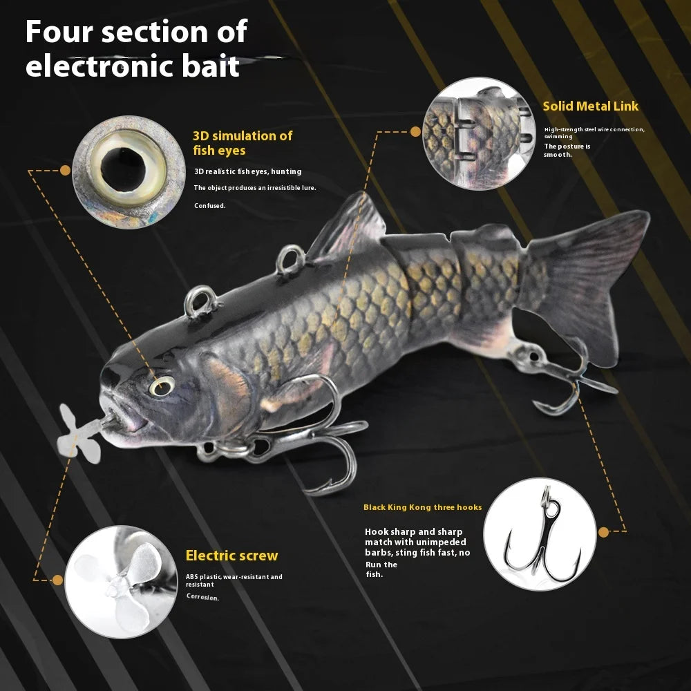 90mm/20g Robot Bait Electronic Fishing Lure Artificial Swimming Bait New Colors