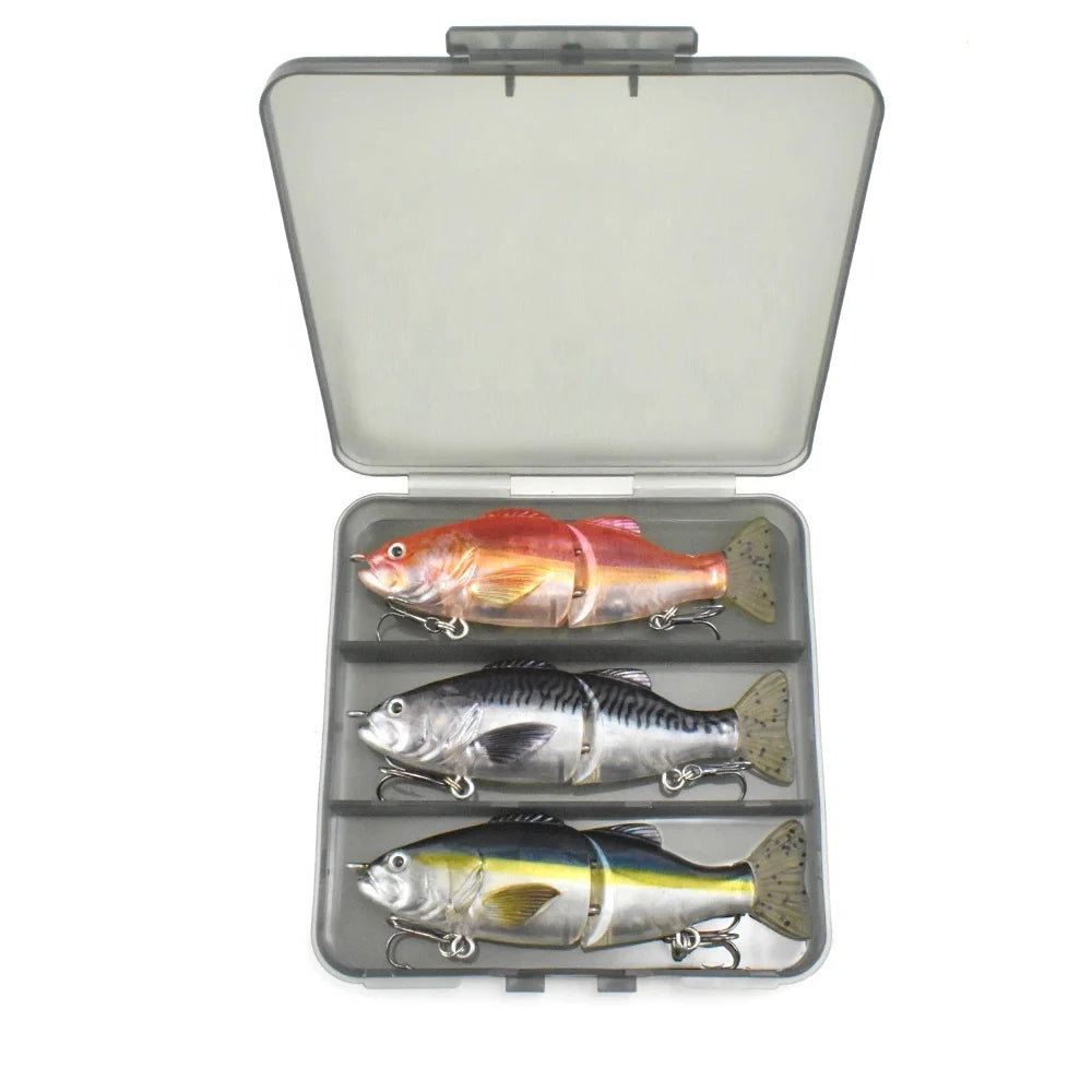 3.94in 0.68oz/100mm 19.4g 4 inchSwimShad Glide Baits Jointed Swimbait Bass Pike Salmon Trout Muskie Fishing Lure