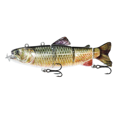 130mm/35g  Automatic Swimming Bait Customized Fishing Lure of 4 Sections of Robot Bait