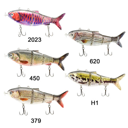 130mm/42g Multi 4 Segments Jointed Rechargeable Self-propelling Auto-swimming Robot Fish Lure Swim Baits