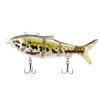 130mm/42g Multi 4 Segments Jointed Rechargeable Self-propelling Auto-swimming Robot Fish Lure Swim Baits
