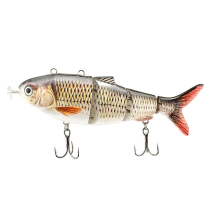 130mm/42g Multi 4 Segments Jointed Rechargeable Self-propelling Auto-swimming Robot Fish Lure Swim Baits