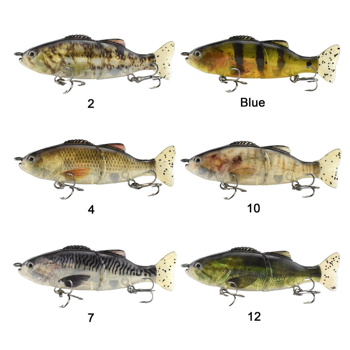 170mm/87g SwimShad Glide Baits Jointed Swimbait Bass Pike Salmon Trout Muskie Fishing Lure