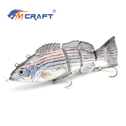 130mm/26g Multi Jointed Rechargeable Self-propelling Auto-swimming Robot Fish Lure Swim Baits