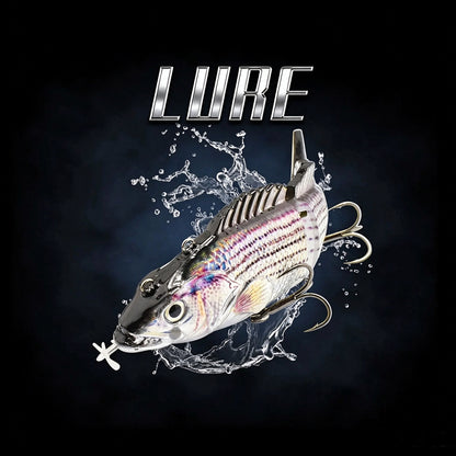 130mm/26g Multi Jointed Rechargeable Self-propelling Auto-swimming Robot Fish Lure Swim Baits
