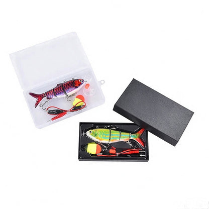 130mm/42g Multi 4 Segments Jointed Rechargeable Self-propelling Auto-swimming Robot Fish Lure Swim Baits