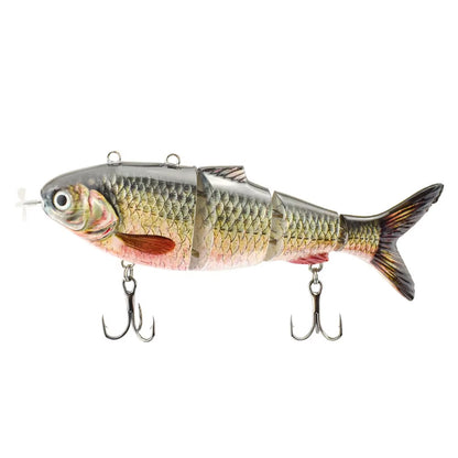 130mm/42g Multi 4 Segments Jointed Rechargeable Self-propelling Auto-swimming Robot Fish Lure Swim Baits