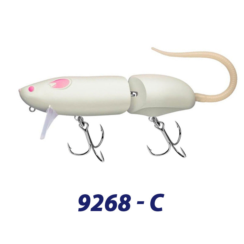 150mm/60g Floating Single-Joint Giant Rat Lure with Diving Lip