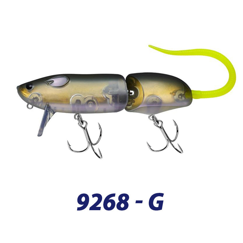 150mm/60g Floating Single-Joint Giant Rat Lure with Diving Lip