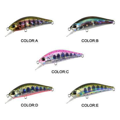 5pc 1.97in 0.14oz / 50mm 4g Micro Sinking Minnow Hard Lure, Freshwater & Saltwater Bait for Bass, Pike & Walleye