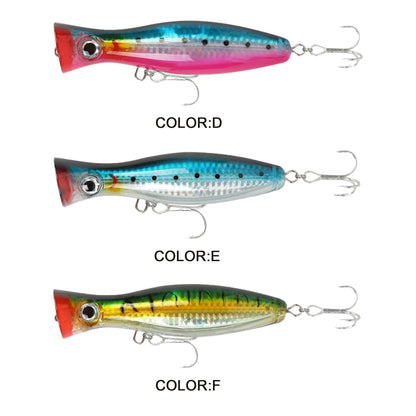 3pc 4.72in 1.52oz/120mm 43g Giant Topwater Popper Lure