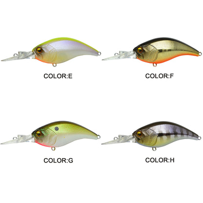 4pc 2.36in 0.34oz  60mm 9.7g Saltwater Crankbait Hard Lure, Bionic Artificial Bait for Bass & Topmouth Culter Fishing
