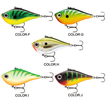 5pc 2.76in 0.85oz / 70mm 24g Plastic Sinking VIB Lure, Long Cast Japanese Style Hard Bait for Bass Freshwater Fishing