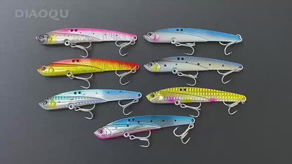 5pc 110mm / 45g VIB Pencil Fishing Lure, Sinking All Water Layers Hard Bait, Long Cast Artificial Bait for Freshwater Saltwater